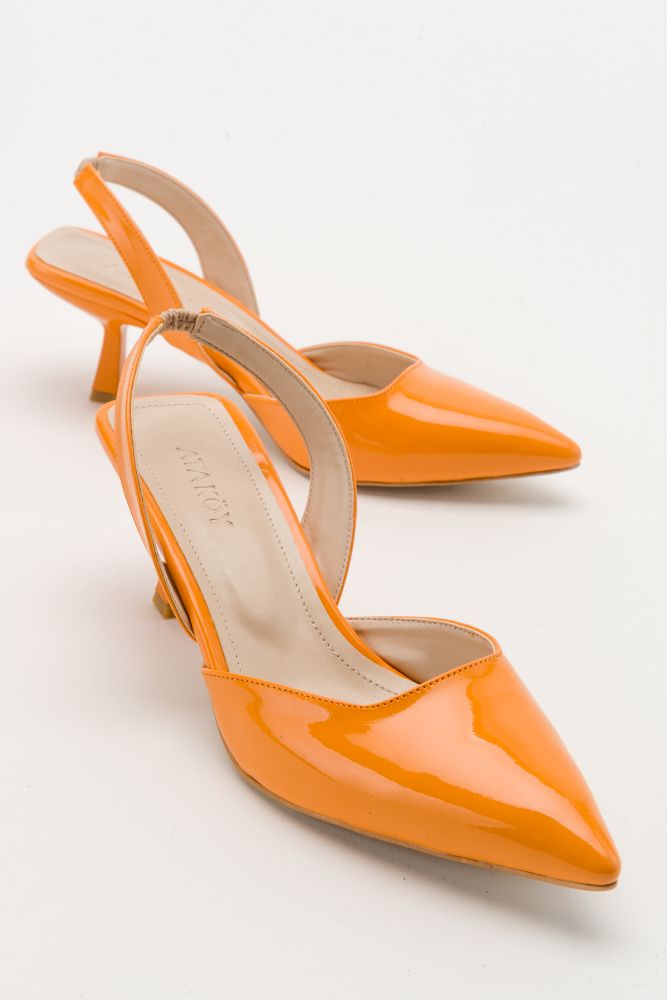 kadin-sivri-burun-arkasi-acik-stiletto-ORANJE RUGAN-ERC2424080-0080576_0